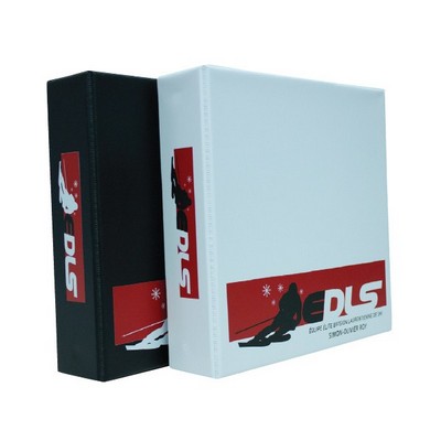 Standard 2'' CAPACITY - 3 "D" Ring Suede Vinyl Binders w/Triggers - 400 Sheets