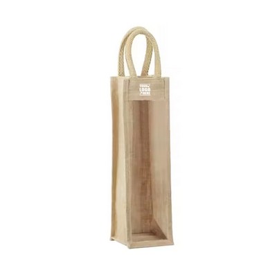 1 Bottle Jute Wine Bag