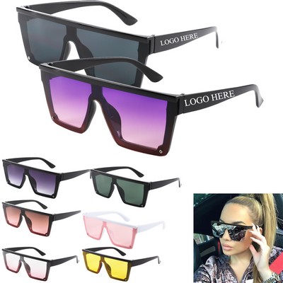 Uv Protection Large Frame Sunglasses