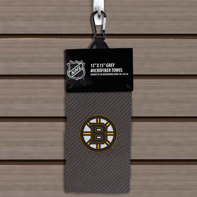 Nhl - Golf Towel, 15"X15" Grey Microfiber