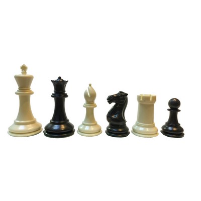 Triple Weighted Tournament Plastic Chess Pieces, 3.75 in. King