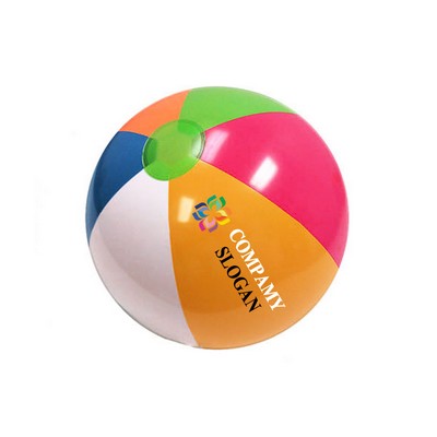 16" PVC Two-Tone Beach Ball Inflate