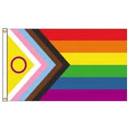 Intersex-Inclusive Progress Pride Flags (8'x12')