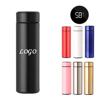 17oz Intelligent Temperature Display Stainless Steel Vacuum Water Bottle