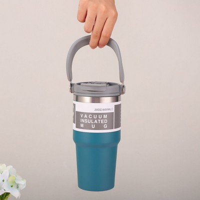 Large Capacity Portable Insulation Cup Sports Coffee Mug 304 Stainless Steel Straw Bottle