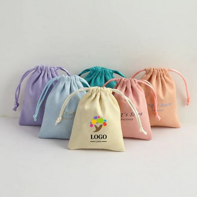 Suede Drawstring Jewelry Bag Gift Packaging Pouch