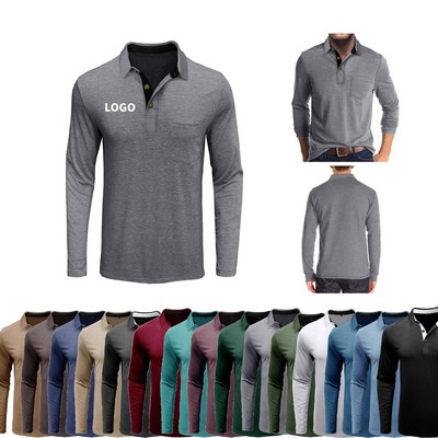 Men's Long Sleeve Polo Shirt