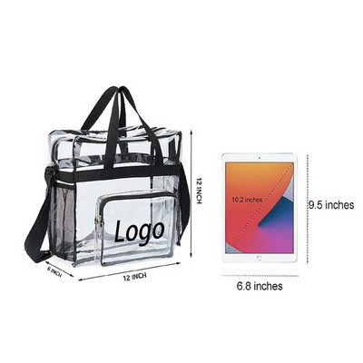 Stadium Approved See Through Clear Tote Bag