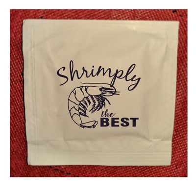 Stock "Shrimply The Best" Moist Towelettes (Pack of 50)