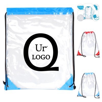 Clear Pvc Drawstring Backpack