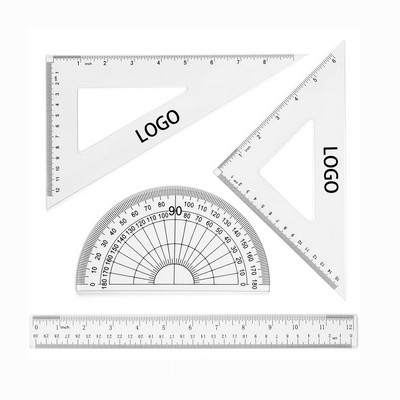 Math Geometry Tool Plastic Ruler