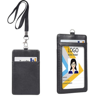 ID Badge Holder with Neck Lanyard