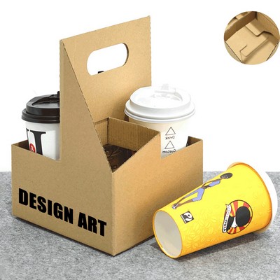 Small Kraft Paper Drink Carrier