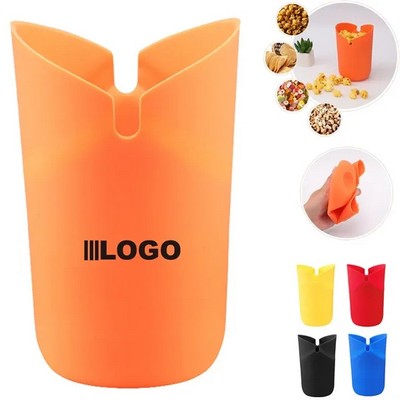 Microwave Popcorn Popper Silicone Collapsible Bowl