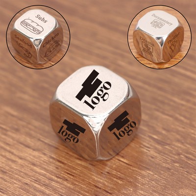 Custom Logo Stainless Steel Dice