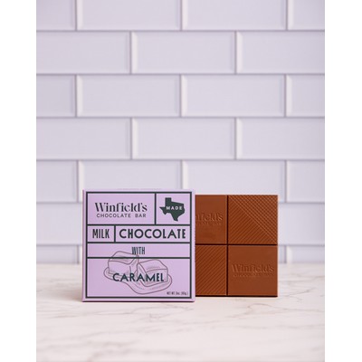 Square Milk Chocolate Caramel Bar