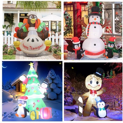 6FT-10FT Christmas Inflatables Outdoor Decoration- In Stock- Direct Import