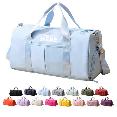 Waterproof Dufflebag With Shoe And Wet Clothes Compartments