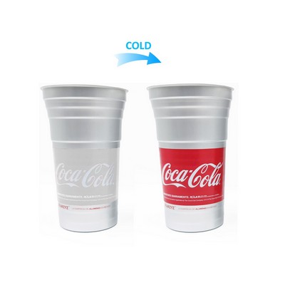 32oz Coated Aluminum Cup Color Changing Tumbler