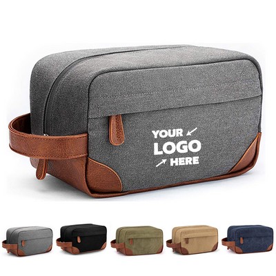 Water Resistant Canvas Toiletry Bag