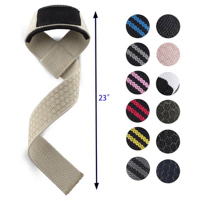 Premium Cotton Padded Lifting Wrist Straps