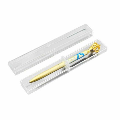 Single Pen Set Clear Box with Diamond-IV Pen