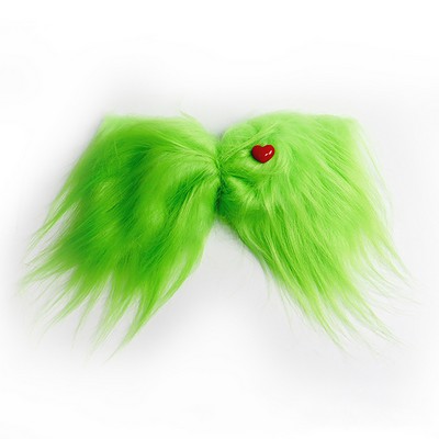 Green Fuzzy Bow Decoration