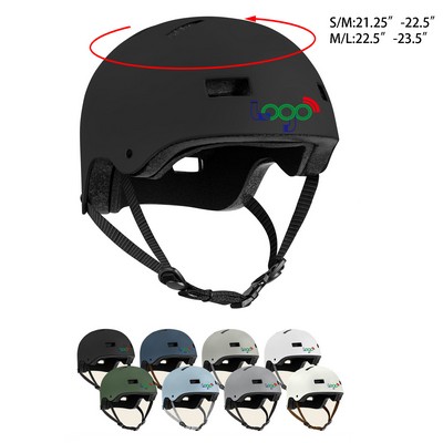 Durable Two Removable Liners Skateboard Cycling Helmet