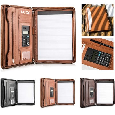 Premium Business Portfolio with Zipper Padfolio