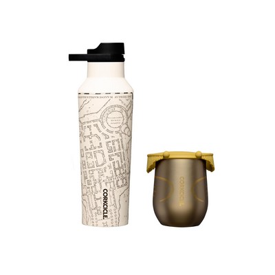 Corkcicle® Harry Potter 20Oz Sport Canteen & 12Oz Stemless - Marauders/Golden Snitch