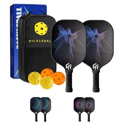 Carbon Fiber Pickleball Paddle Set Lightweight Durable