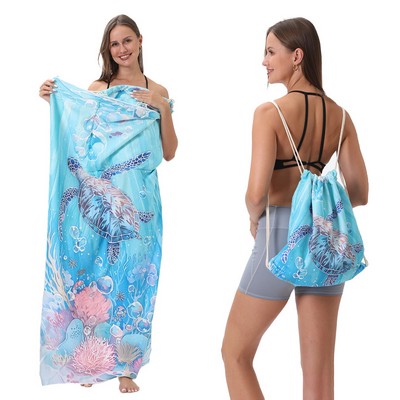 2 in 1 Beach Towel Backpack