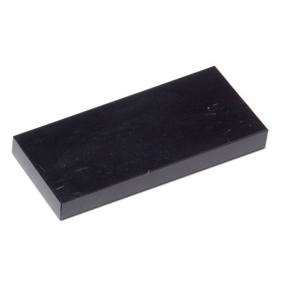 Jet Black Rectangular Marble Base (8"x¾"x5")