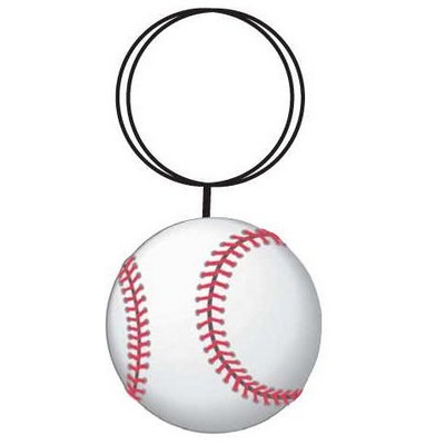 Baseball Gift Shop Quality Key Chain w/Clear Mirrored Back (8 Square Inch)