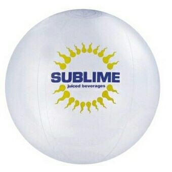 16" Inflatable Clear Beach Ball