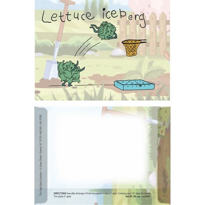 Dorothy's Kids Series Lettuce Seeds Cartoon Character Packet