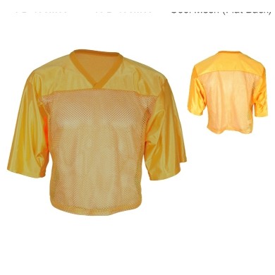 Youth Dazzle Cloth/ Porthole Mesh Waist Length Football Jersey Shirt