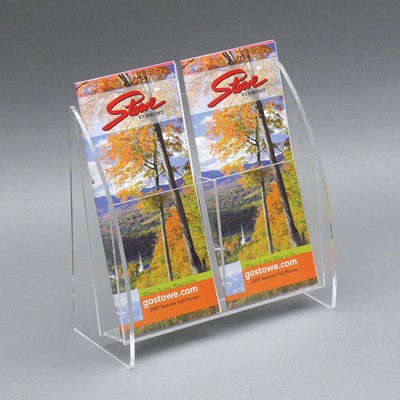 2-Pocket Modern Acrylic Brochure Holder