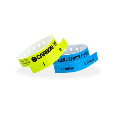 Custom Vinyl Cash Tag 2-Tab Wristband