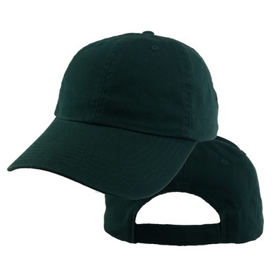 Big Size Forest Green Low Profile Adjustable Cap 2XL - 4XL