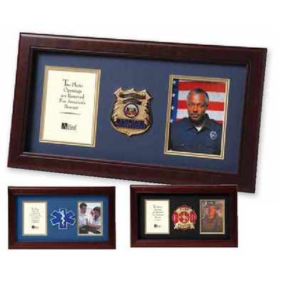 Police Dual Picture Frame (8"x16")