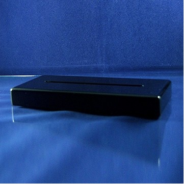 LED Lighted Gloss Black Wood Award Base (6.5"x3.5"x1")