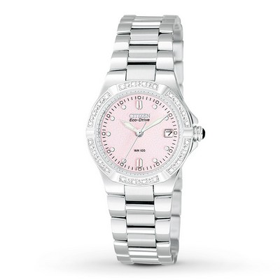 Citizen Women's Diamond Bezel Pink Dial Watch