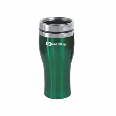 16 Oz. Stainless Steel Monsoon Travel Mug w/Safety Lid (3-5 Days)