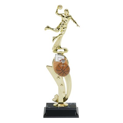 Gold Standard Basketball Trophy Male 13" Tall