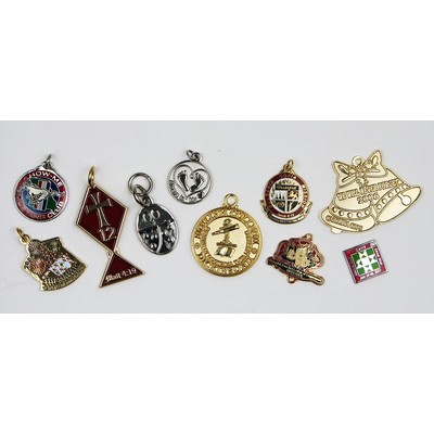 7/8" Die Struck Soft Enamel Charm