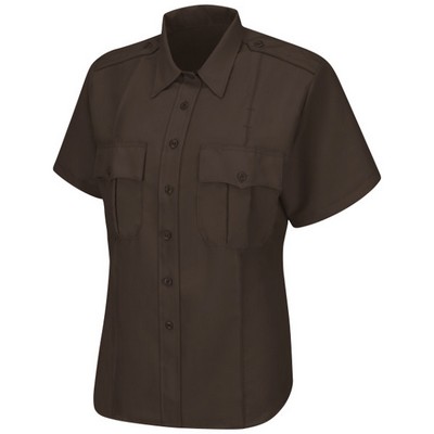 Horace Small - Men's Short Sleeve Zip-Front Sentry Brown Shirt