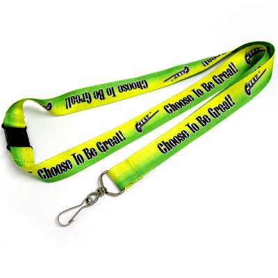 Dye-Sublimated two-tone Lanyard 3/4"W X36"L