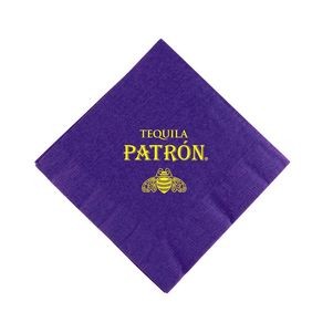 Purple 3 Ply Beverage Napkins