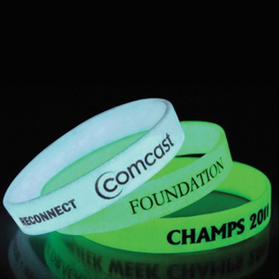 Custom Glow in The Dark Vinyl Wristbands - 1/2"